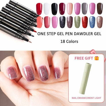 💅 Oferta ograniczona czasowo: kup 1 drugi gratis – 99,99 zł! ✨Pisak z żelem do paznokci One Step🎨Bezpłatna ręczna mini lampa UV do paznokci💡