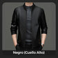 Chaqueta de cuero clásica para hombre