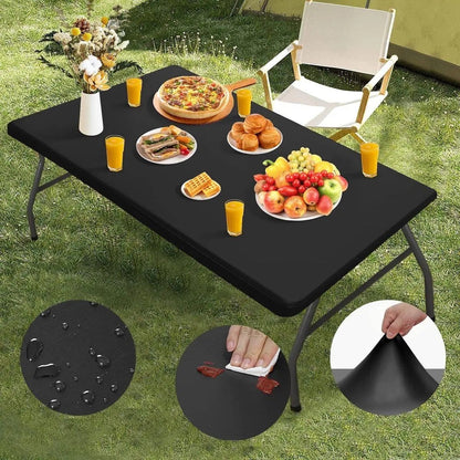 🌸 Ograniczona czasowo – 60% ZNIŻKI! ✨ Pakiet elastycznych pokrowców na blaty stołów – pasuje na stoły 4 ft / 6 ft / 8 ft (ok. 120 cm / 180 cm / 240 cm)