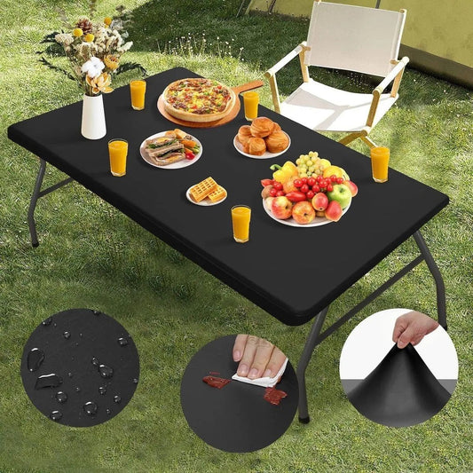 🌸 Ograniczona czasowo – 60% ZNIŻKI! ✨ Pakiet elastycznych pokrowców na blaty stołów – pasuje na stoły 4 ft / 6 ft / 8 ft (ok. 120 cm / 180 cm / 240 cm)