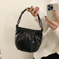 🥳👜Luźna, plisowana miękka skórzana torebka typu bucket na ramię 👜✨