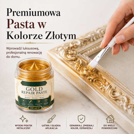 Przywróć Złoty Blask Natychmiast! Metaliczna Złota Paste do Renowacji i Naprawy