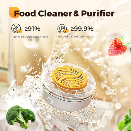 Limpiador y purificador de alimentos portátil e impermeable