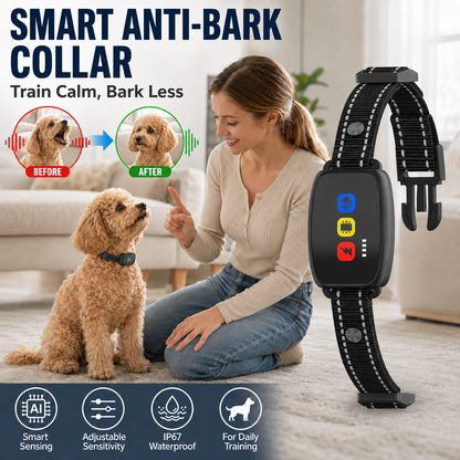 🔇🐕 Inteligentna obroża antyszczekowa – 50% ZNIŻKI! OFERTA LIMITOWANA!✨ Skutecznie uczy cichego zachowania – delikatna, bezpieczna i wygodna dla psa.✨ Regulowana, ładowalna i łatwa w użyciu. Spokój w domu i podczas spacerów! 🐾