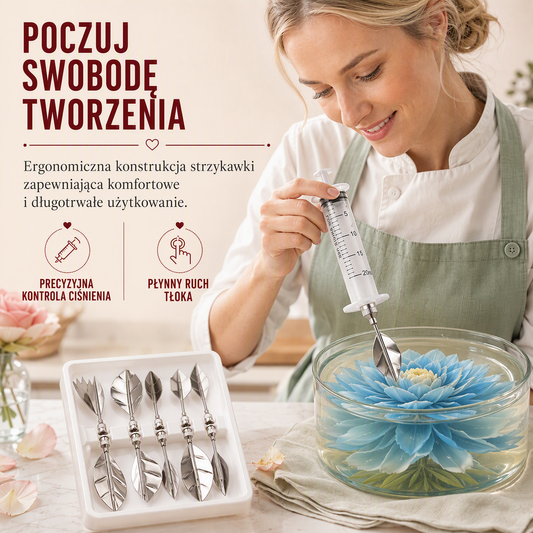 🌸 Zestaw do tworzenia 3D kwiatów z żelu – efektowne dekoracje tortów i ciast w domu 🎂✨