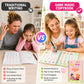 🏆Ostatni dzień – specjalna cena!🔥4-in-1 Fun Reusable Learning Books📚✨Handwriting • Numbers • Drawing • Fine Motor Skills • With Vanishing Ink Pen | Ages 2+ • Eco-Friendly & Screen-Free 🌱