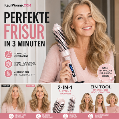 ⏰ OSTATNI DZIEŃ PROMOCJI – 50% ZNIŻKI! 💇‍♀️ 2‑w‑1 grzebień do stylizacji i puszenia włosów ✨ Puszysta objętość w kilka minut! 💫