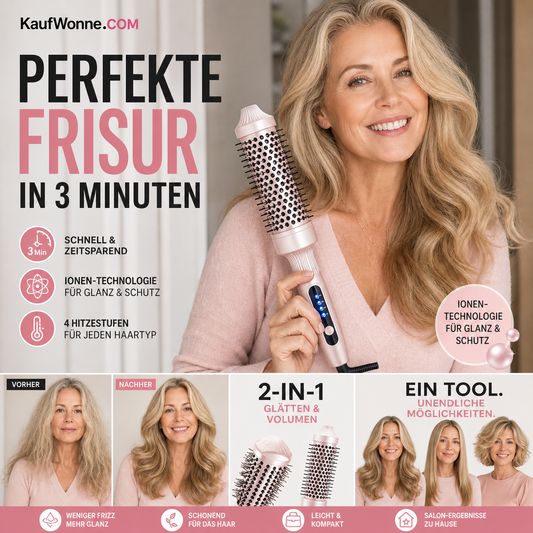 ⏰ OSTATNI DZIEŃ PROMOCJI – 50% ZNIŻKI! 💇‍♀️ 2‑w‑1 grzebień do stylizacji i puszenia włosów ✨ Puszysta objętość w kilka minut! 💫