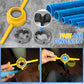 Premium 6-piece Plastic Pipe Thread Die Tool Set, facilitating effortless pipe connection!