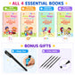 🏆Ostatni dzień – specjalna cena!🔥4-in-1 Fun Reusable Learning Books📚✨Handwriting • Numbers • Drawing • Fine Motor Skills • With Vanishing Ink Pen | Ages 2+ • Eco-Friendly & Screen-Free 🌱