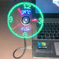 🔥 Gorąca wyprzedaż 2026 – 50% ZNIŻKI 🔥 Wentylator USB z oświetleniem LED i zegarem  💨✨