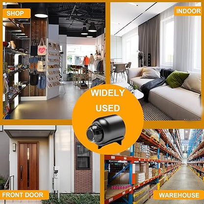 🔥 Bezprzewodowe ukryte kamery, kompaktowe kamery do użytku wewnętrznego i zewnętrznego z funkcją zdalnego monitorowania.