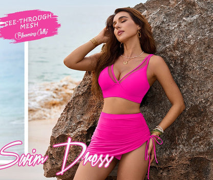 👙OSTATNI DZIEŃ WYPRZEDAŻ 49% RABATU💐Spódniczka kąpielowa Zestawy bikini z wysokim stanem Stroje kąpielowe modelujące brzuch