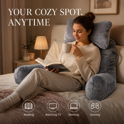 Wielofunkcyjna poduszka lędźwiowa do czytania / poduszka pod plecy z podparciem 📖🛋️💆‍♀️