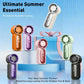 Tylko tego lata! 🌀 Promocja!Mini ręczny wentylator z wyświetlaczem LED – 5‑biegowa turbowentylacja, rozmiar kieszonkowy. ✨ Ładowanie przez USB, szybkie chłodzenie – w podróży i do makijażu.