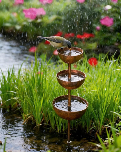 🐦 Final Hours Flash Sale !!⚡ Rain Catcher - Plant Support 🌧️Metal Garden Ornament