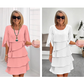 ✨ SUKIENKA DAMSKA Z WARSTWOWYMI RĘKAWAMI – ELEGANCKA I WYGODNA NA KAŻDĄ OKAZJĘ! ✨
