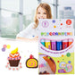 🎁 Magiczne, puszyste pisaki z bąbelkami – pisaki popcorn aktywowane ciepłem, markery 3D do prac plastycznych dla dzieci 🖍️✨🎨