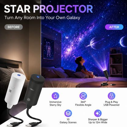 ✨ HD projektor gwiazd – podłącz i graj! 🥳 Ponad 50 000 zadowolonych użytkowników.