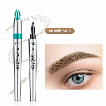 🎉 High-quality 3D waterproof microblading eyebrow pencil with 4 fork tips tattoo pen