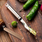 🌶️ 50% zniżki! Stalowy wydrążacz do papryki – ząbkowana krawędź tnąca, obróć i wyciągnij gniazdo nasienne. Sprawdzi się też przy innych twardych warzywach – 22 cm, łatwy do czyszczenia! ✨🔪