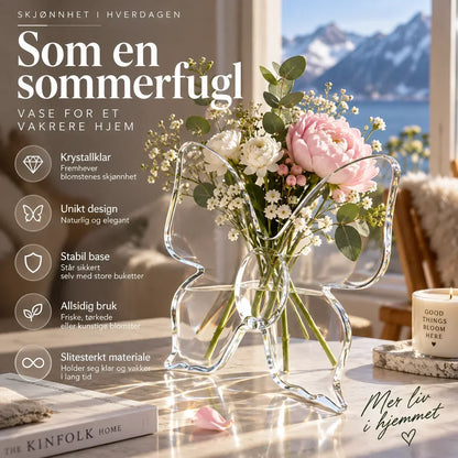 🦋 50% ZNIŻKI! 💐 Przezroczysty wazon dekoracyjny inspirowany motylem💐🦋