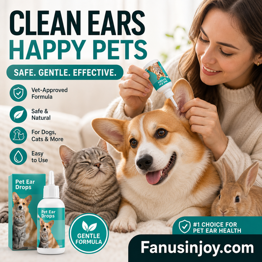 Ograniczona czasowo oferta specjalna! 🐱🐶 Delikatne krople do czyszczenia uszu dla zwierząt – pożegnaj choroby przewodu słuchowego zewnętrznego 👂✨
