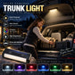 🔆 Solarna lampa LED do bagażnika samochodowego – automatyczny czujnik, bezprzewodowa, 6 kolorów, do SUV‑ów i innych pojazdów ✨
