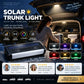 🔆 Solarna lampa LED do bagażnika samochodowego – automatyczny czujnik, bezprzewodowa, 6 kolorów, do SUV‑ów i innych pojazdów ✨