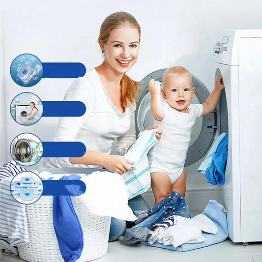 🧼 KUP 2, OTRZYMAJ 1 GRATIS! 🌀 Środek do czyszczenia pralki – Usuwa kamień, zapobiega pleśni i usuwa sierść zwierząt – Dla lśniąco czystej pralki! ✨