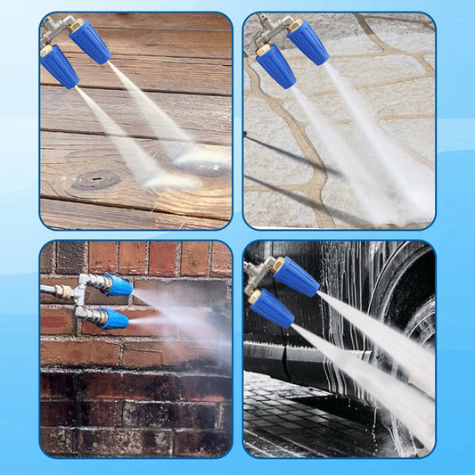 Trójnik ze stali nierdzewnej z podwójną dyszą o zwiększonej wydajności (TIP1/4 4000PSI)