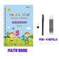 🏆Ostatni dzień – specjalna cena!🔥4-in-1 Fun Reusable Learning Books📚✨Handwriting • Numbers • Drawing • Fine Motor Skills • With Vanishing Ink Pen | Ages 2+ • Eco-Friendly & Screen-Free 🌱