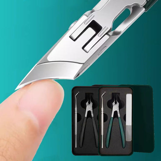 ✂️ 3‑częściowy zestaw obcinaczek do paznokci z anty‑zachlapaniową krawędzią 25° – precyzyjne cięcie, wygodny chwyt i bezpieczna osłona przed odpryskami ✨