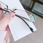 🔍Okulary bez oprawek z filtrem światła niebieskiego – zaawansowana technologia blokowania światła niebieskiego 👓Stylowa konstrukcja bez oprawek · Idealne zarówno na co dzień, jak i do pracy