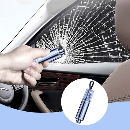 🚗 50% zniżki! Narzędzie do rozbijania szyb i przecinania pasów bezpieczeństwa do samochodu – głowica z węglika wolframu, mechanizm sprężynowy i rozmiar breloka. Uciekaj w kilka sekund w sytuacji awaryjnej! ✨🛡️