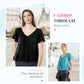 🎁 OSTATNI DZIEŃ WYPRZEDAŻY! 🔥 Letnia gorąca wyprzedaż – 50% ZNIŻKI! ⏳ Damska, swobodna, marszczona bluzka z dekoltem w szpic i krótkim rękawem 👚✨💖