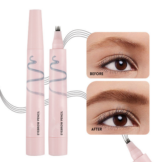 🔥 Ostatni dzień – KUP 1, ZYSKAJ 1 GRATIS! 🎁🖤  Wodoodporna kredka do brwi z 4‑końcówkowym aplikatorem | Ultracienkie linie dla naturalnego efektu przypominającego włoski 💗 | Trwałość do 24 godzin, odporna na rozmazywanie 🌧️
