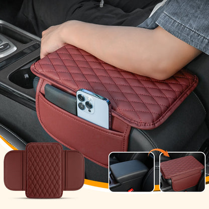 🚗 Uniwersalna poduszka podnosząca z ekoskóry do podłokietnika samochodowego – wygoda i komfort w podróży! ✨