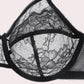 Zestaw 2 sztuk 💕 Biustonosz minimizer Lacsper Daisy – kwiatowa koronka, bez wkładek, pełne pokrycie, rozmiary plus size, z fiszbinami i wspierającym dolnym paskiem dla wygodnego dopasowania 🌸✨