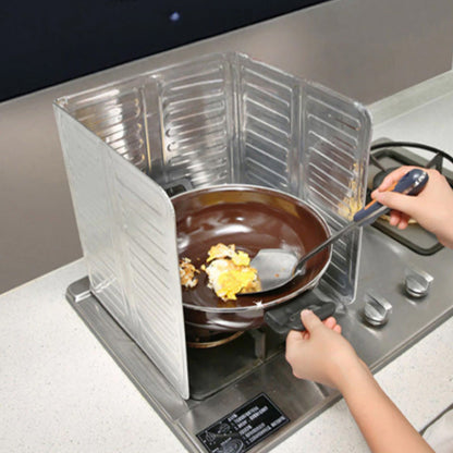 🧑‍🍳 50% ZNIŻKI TERAZ! Ekran ochronny przed rozpryskami oleju – składana osłona przeciwprądowa do kuchenki – wykonany z odpornej na ciepło folii aluminiowej, zabezpiecza przed tłuszczem podczas gotowania na gazie! 🔥🛡️