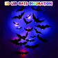 🦇 Dekoracja na Halloween – 3D LED lampa ścienna w kształcie nietoperza