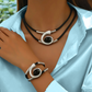 📿 50% DE DESCUENTO ! ✨ Conjunto de Collar y Pulsera Boho Vintage - Diseño Único con Detalles Artesanales, Ajuste Perfecto para un Estilo Bohemio 👒📦
