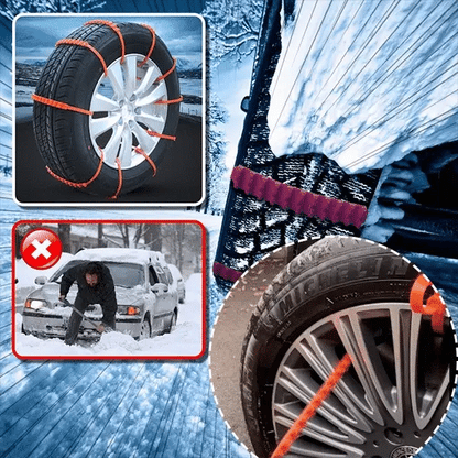 🔥 Zimowe promocje 🚗 Superwytrzymałe łańcuchy przeciwślizgowe do samochodu 🌨️❄️