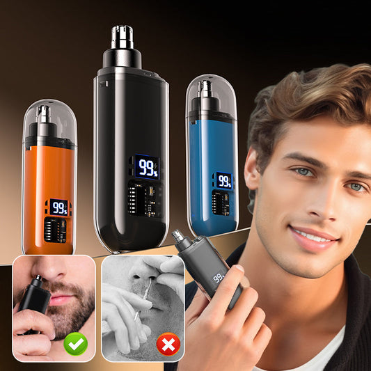 🔥 50% ZNIŻKI ✨ Inteligentny trymer do nosa ✂️ Bezbolesne cięcie, wodoodporność IPX7, szybkie ładowanie USB-C, wyświetlacz LED ⚡