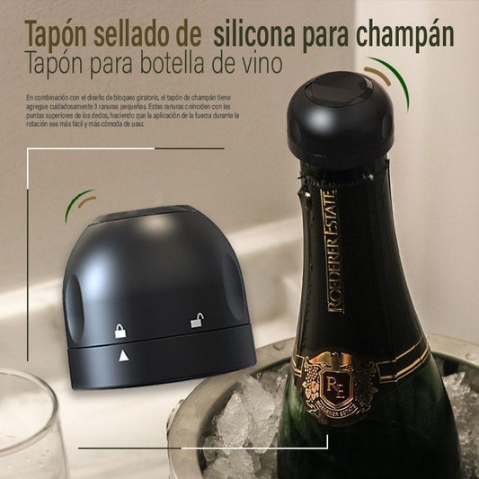 🍷 Zamykany korek do wina z silikonu spożywczego ✨ – hermetyczne uszczelnienie, zachowuje smak wina 🎁