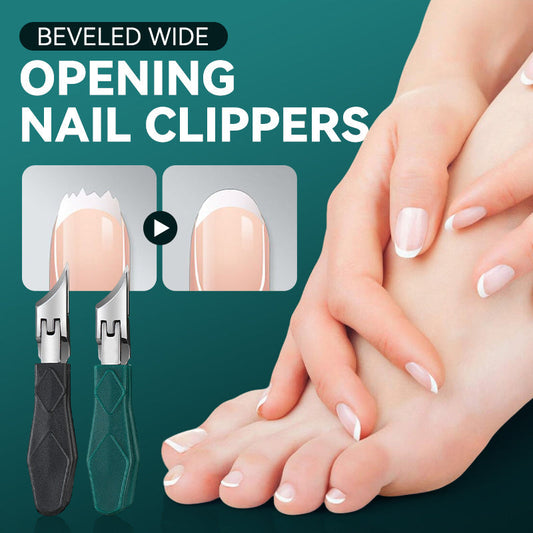 ✂️Skóścione obcinacze do paznokci z szerokim otworem