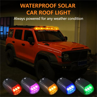 🔥-50%☀️ Wodoodporna lampa słoneczna do dachu samochodu z pilotem zdalnego sterowania 🚗✨