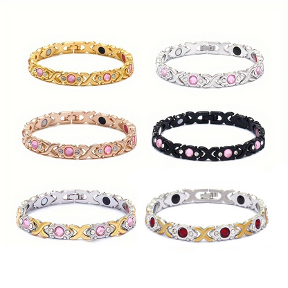 🎁  Elegancka regulowana bransoletka z kryształkami dla kobiet | Idealny prezent dla niej💎