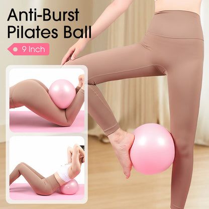 🤸‍♀️ 50% TANIEJ! ⚽ 9-Calowa Piłka Pilates – Niepękająca, z pompką, idealna do fitnessu 📦💪