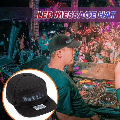 🧢💡 Czapka z komunikatem LED – Ładowalna i z możliwością personalizacji tekstu! Bezpieczna i zabawna na imprezy, eventy i noce 🌟🎉 Wysokiej jakości, trwały design dla Niemców!
